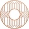 Ekena Millwork Empire Wood Fretwork Pierced Ceiling Medallion, Cherry, 36"OD x 13 1/8"ID x 3/8"T CMWP36X36X0375EPCH - alternate 1